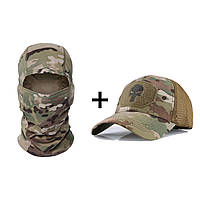 Комплект Кепка Каратель + Балаклава мультикам Wargame ніндзя