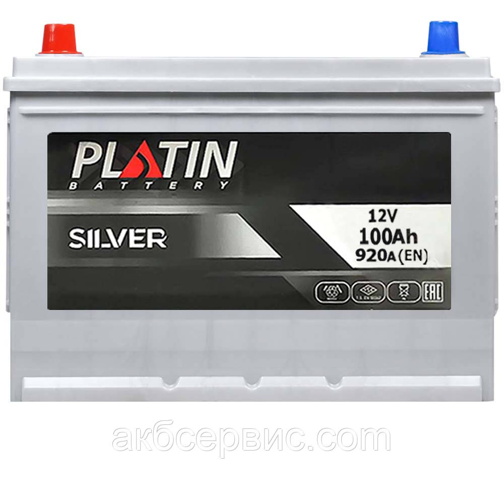 Акумулятор автомобільний PLATIN Silver Asia 6СТ-100 Аз, фото 1