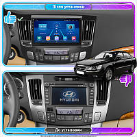 Al Штатная магнитола для Hyundai Sonata V (NF) Auto AC 2008-2010 экран 9" 4/32Gb 4G Wi-Fi GPS Top Android