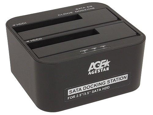 Док-станція AgeStar 3UBT6-6G, для 2.5''/3.5'' SATA HDD, USB 3.0