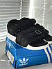 Чоловічі та жіночі босоніжки сандалі Adidas Adilette Black (Чорні) Літні Адідас Адилет текстиль легкі літо, фото 4