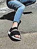 Чоловічі та жіночі босоніжки сандалі Adidas Adilette Black (Чорні) Літні Адідас Адилет текстиль легкі літо, фото 9