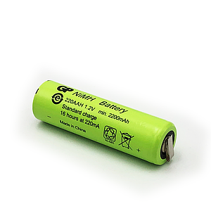 Промисловий акумулятор AA (HR6) GP 2200mAh з контактами (1шт.)