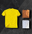 Чоловіча базова футболка чорна бавовняна однотонна на літо, фото 9