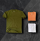 Чоловіча базова футболка чорна бавовняна однотонна на літо, фото 10