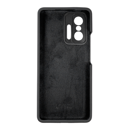 Чохол Silicone Case Premium для Xiaomi 11T / 11T Pro Black, фото 3