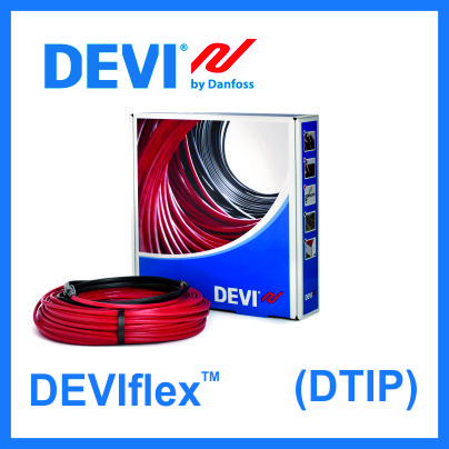 Нагрівальний двожильний кабель DEVI DEVIflex 18Т - 90м / 1625 Вт.