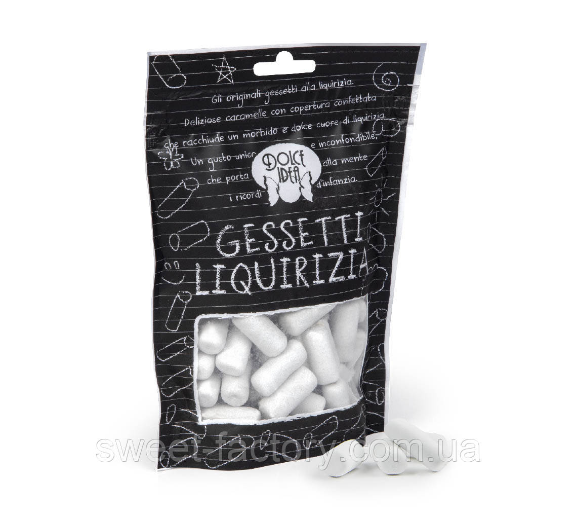Лакричні цукерки Dolce Idea Gessetti Liquirizia 150g, фото 1