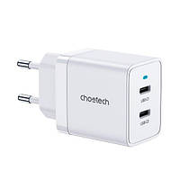 Мережевий зарядний пристрій Choetech Q5006-EU-WH, USB-С