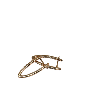 Сережки Xuping Алмазні стрілки, англійська застібка 1 пара, золотисті (KG-8946)