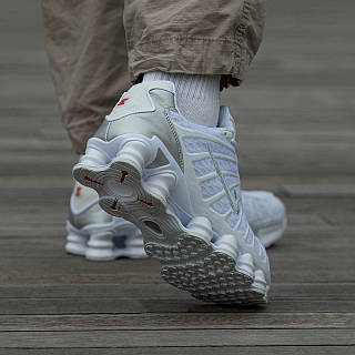 Мужские / женские кроссовки Nike Shox TL White Metallic, унисекс