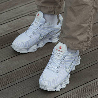 Мужские / женские кроссовки Nike Shox TL White Metallic, унисекс