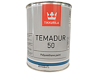 Tikkurila Temadur 50 - двухкомпонентная полиуретановая полуглянцевая краска для металла (База TAL), 0,75 л