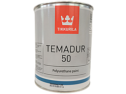 Tikkurila Temadur 50 - двокомпонентна поліуретанова напівглянсова фарба для металу (База TAL), 0,75 л