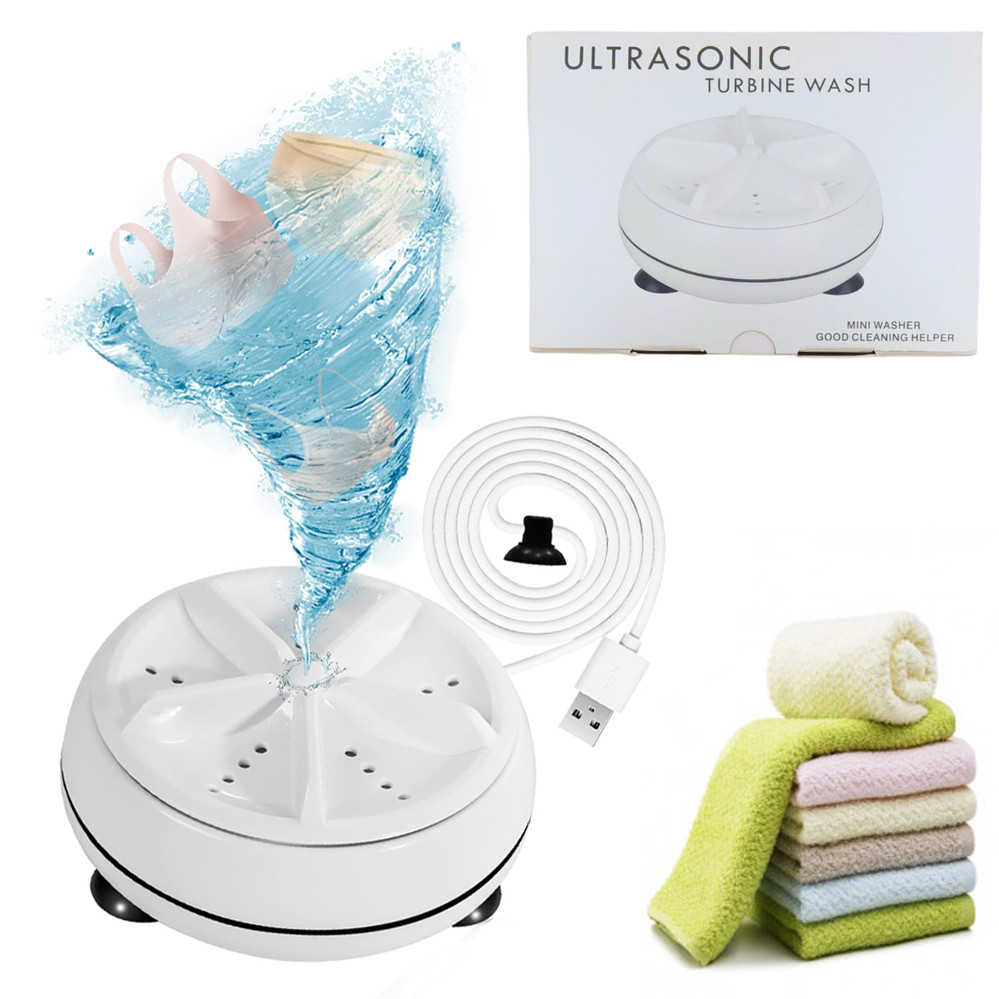 Портативна пральна машина ультразвукова mini turbine wash Ultrasonic пристрій для прання від USB