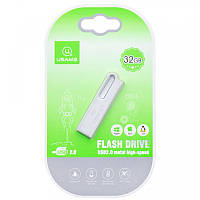 Флеш накопичувач USAMS US-ZB098 32Gb Aluminum Alloy USB High Speed Flash, Срібний