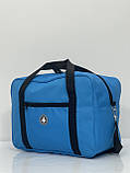 Сумка(ручна поклажа) Польща синя 40х30х20см/24л/0.5кг/Fly 0234, фото 3