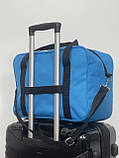 Сумка(ручна поклажа) Польща синя 40х30х20см/24л/0.5кг/Fly 0234, фото 7