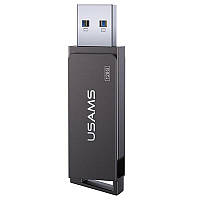 Флеш накопичувач USAMS US-ZB197 USB3.0 Rotatable High Speed Flash Drive 128 Gb, Iron-grey