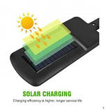 Вуличний ліхтар із пультом на сонячних батареях — HS-8013, Чорний, фото 2