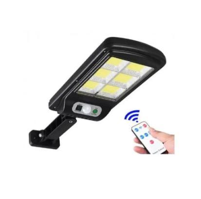 Вуличний ліхтар із пультом на сонячних батареях — HS-8013, Чорний, фото 1