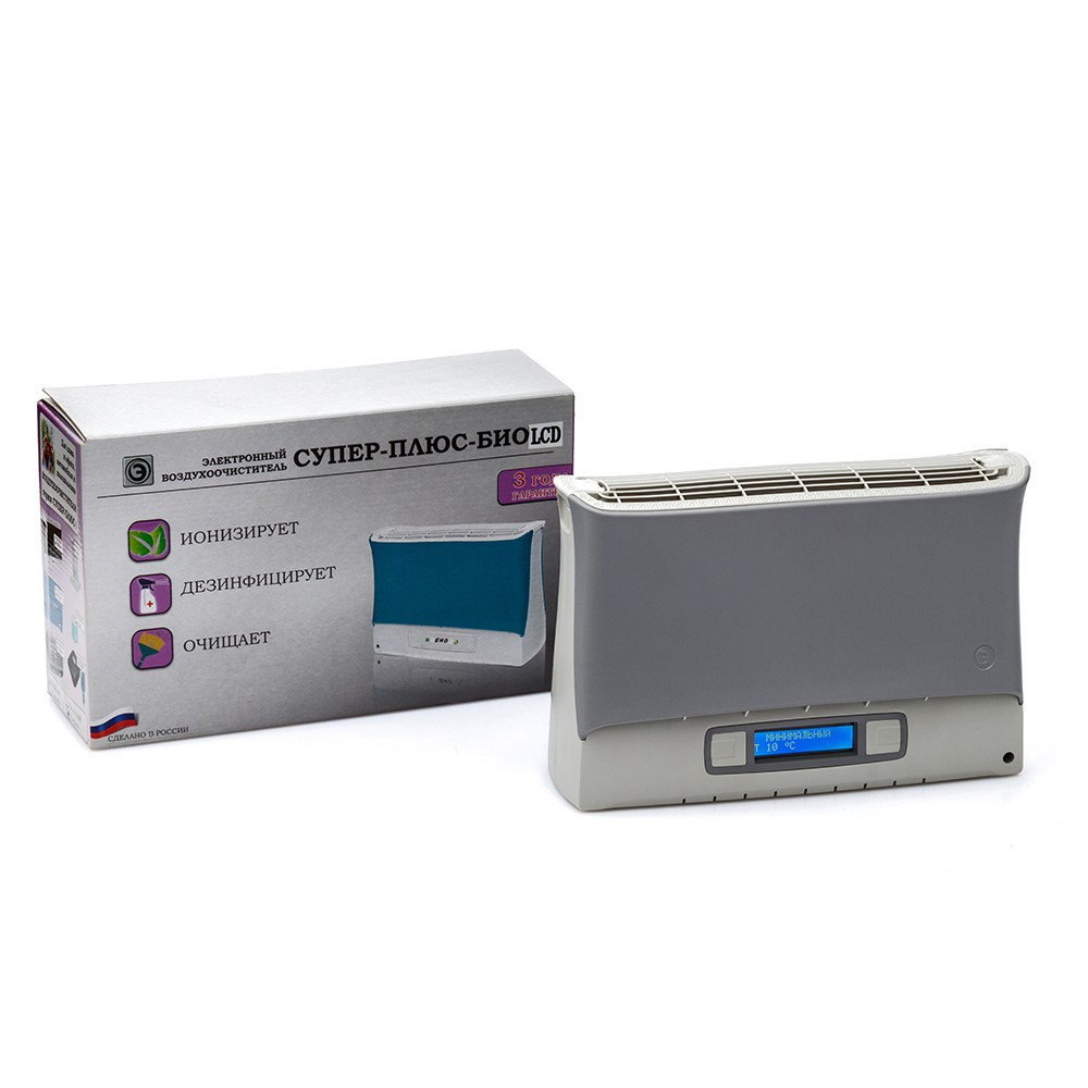 Очищувач-іонізатор повітря Біо LCD сірий