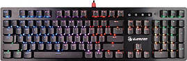 Механічна клавіатура A4Tech Bloody B820R, червоні світчі, чорна, підсвічування клавіш, USB
