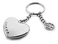 Брелок для ключей Volkswagen Keyring Heart with Swarovski Crystals, оригинал (7E9087010A)