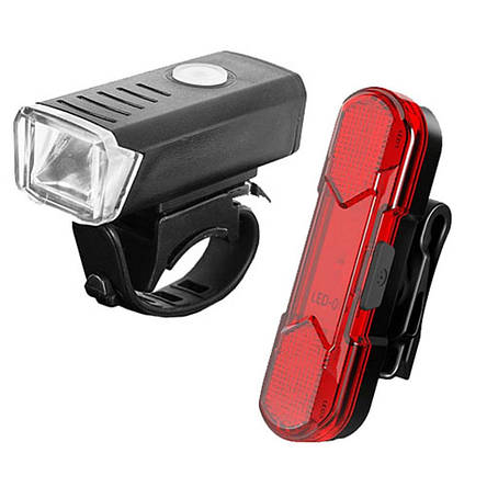 Велоліхтар BSK-HY027-XPG, STOP-5SMD(red), Li-Ion акумулятор, ЗУ microUSB, фото 1