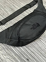 Бананка сумка поясная сумка для документов сумка на пояс TNF черная лого черное