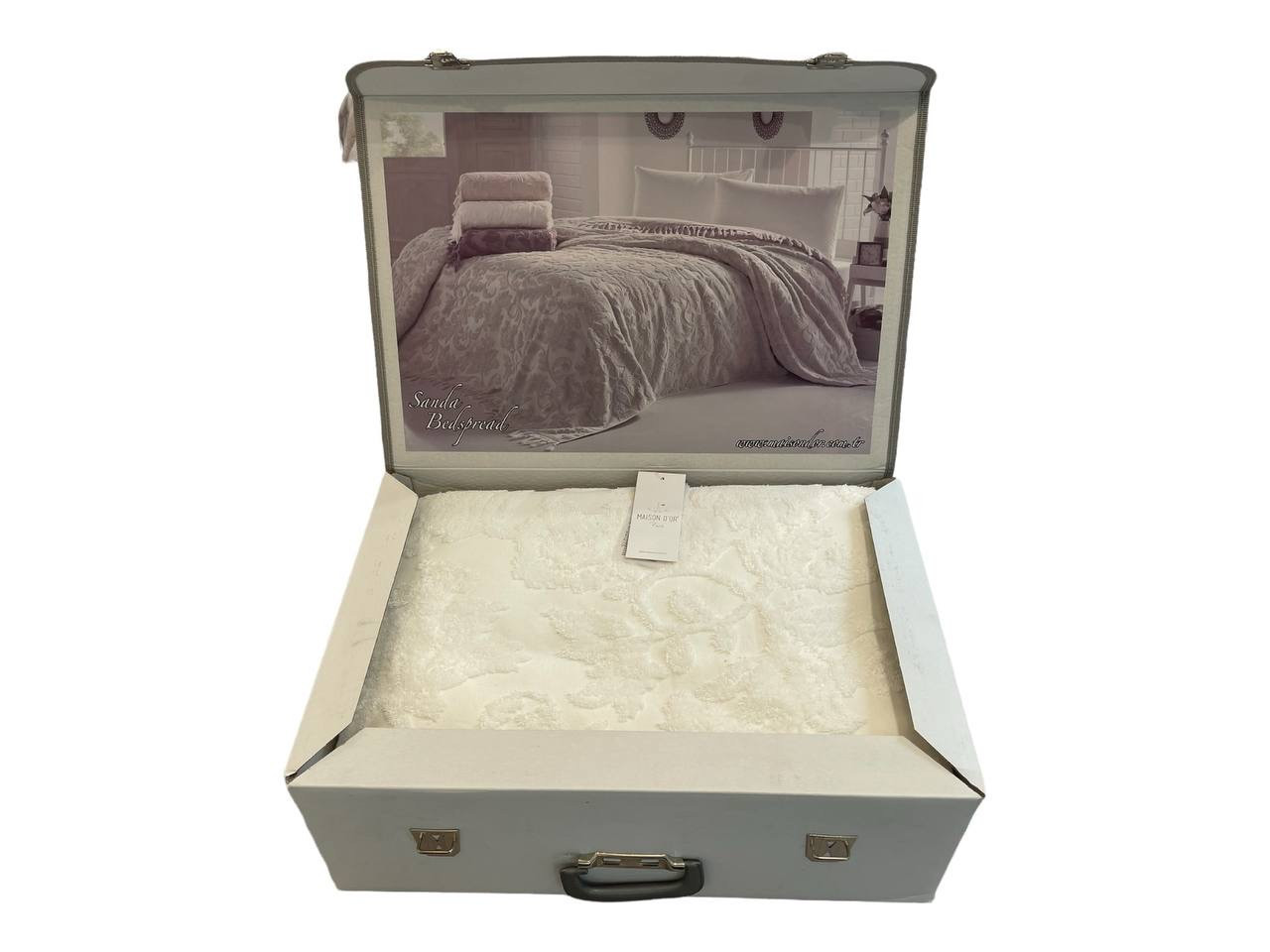 Махрове покривало Maison D'or Sanda Bedspread Ecru Бавовна 220х240см
