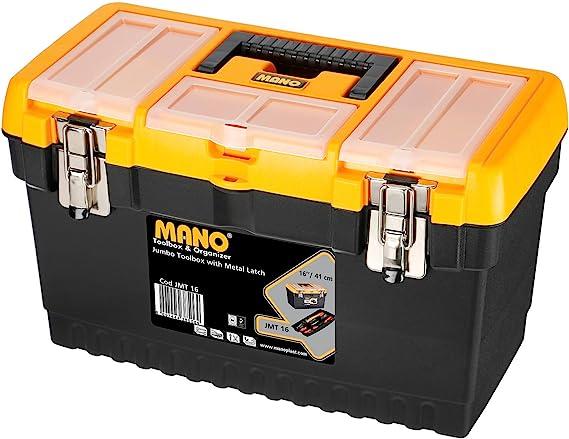 Ящик для інструментів  Jumbo із органайзером класичний профі 16" (413x212x244мм)