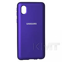 Original Silicone Cover Case Samsung A01 Core Ultraviolet