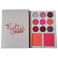 Палетка тіней і рум'ян Kylie Diary Pressed Powder Palette тіні Kylie Тіні + рум'яна