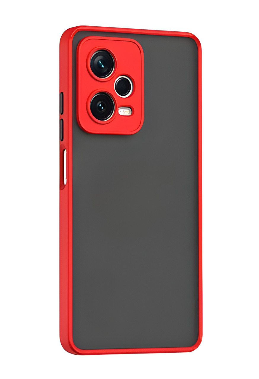 Матовий протиударний чохол для Xiaomi Redmi Note 12 Pro+ 5g червоний бампер