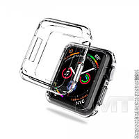 Чехол с защитным стеклом TPU+acrylic для Apple Watch 45 mm