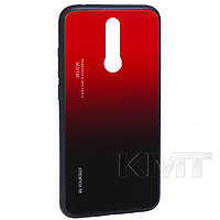 Gradient Glass Case Xiaomi Redmi 8 Red