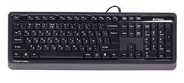 Клавіатура A4Tech Fstyler FKS10 (Grey), USB, колір чорний+ сірий