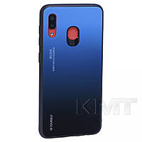 Gradient Glass Case Samsung A10S 2019 Blue