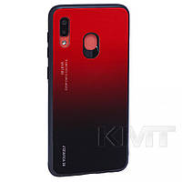 Gradient Glass Case Samsung A30 2019 Red