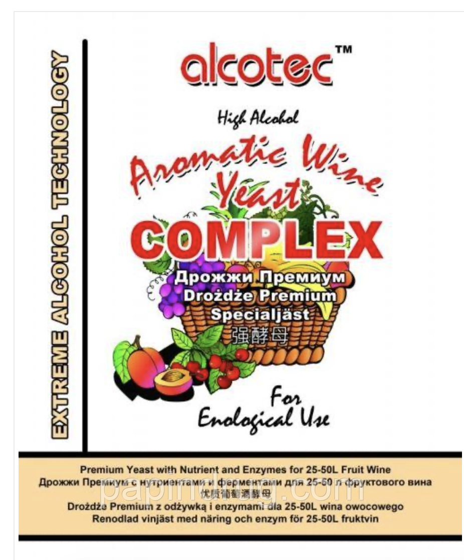 Винні дріжджі Alcotec Aromatic Wine Complex (до 50 л)