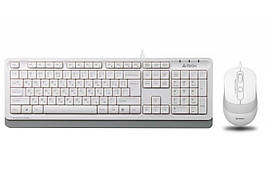 A4Tech Fstyler F1010, комплект дротовий клавіатура з мишою, USB, білий колір