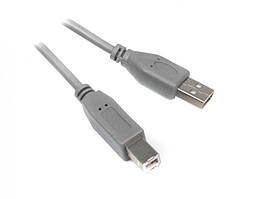 Кабель Maxxter U-AMBM-6G USB2.0 AM/BM 1.8 м., сірий