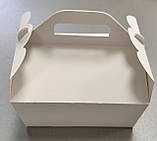 Коробочка для макарон солодощів з крейдованого картону 145*110*70, фото 3