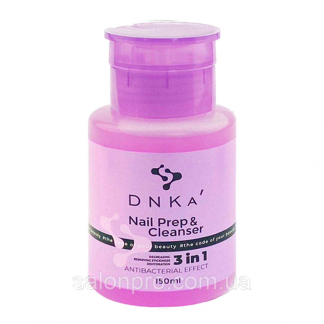 DNKa 3in1 Prep&Cleanser — засіб 3в1 для дезінфекції, знежирення та зняття липкого шару, 150 мл