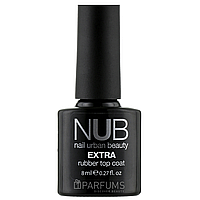 NUB Extra Rubber Top Coat - каучуковый (густой) закрепитель для гель-лака , 8 мл