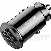 Baseus (CCALL-ML) Grain Car Charger (Dual USB 5V 3.1A ) CCALL-ML01 Black