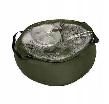 Польова чаша складана умивальник 10 Л RIP-STOP MIL-TEC 16006501 PeremogaUA