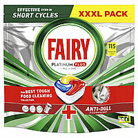 Таблетки для посудомийної машини Fairy Platinum Plus Lemon All In One 115 таблеток