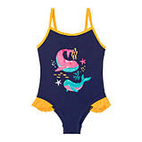 Суцільний закритий купальник Lupilu на дівчинку р.98-104, фото 2